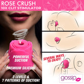 Gossip Rose Crush 10X Silicone Clit Stimulator